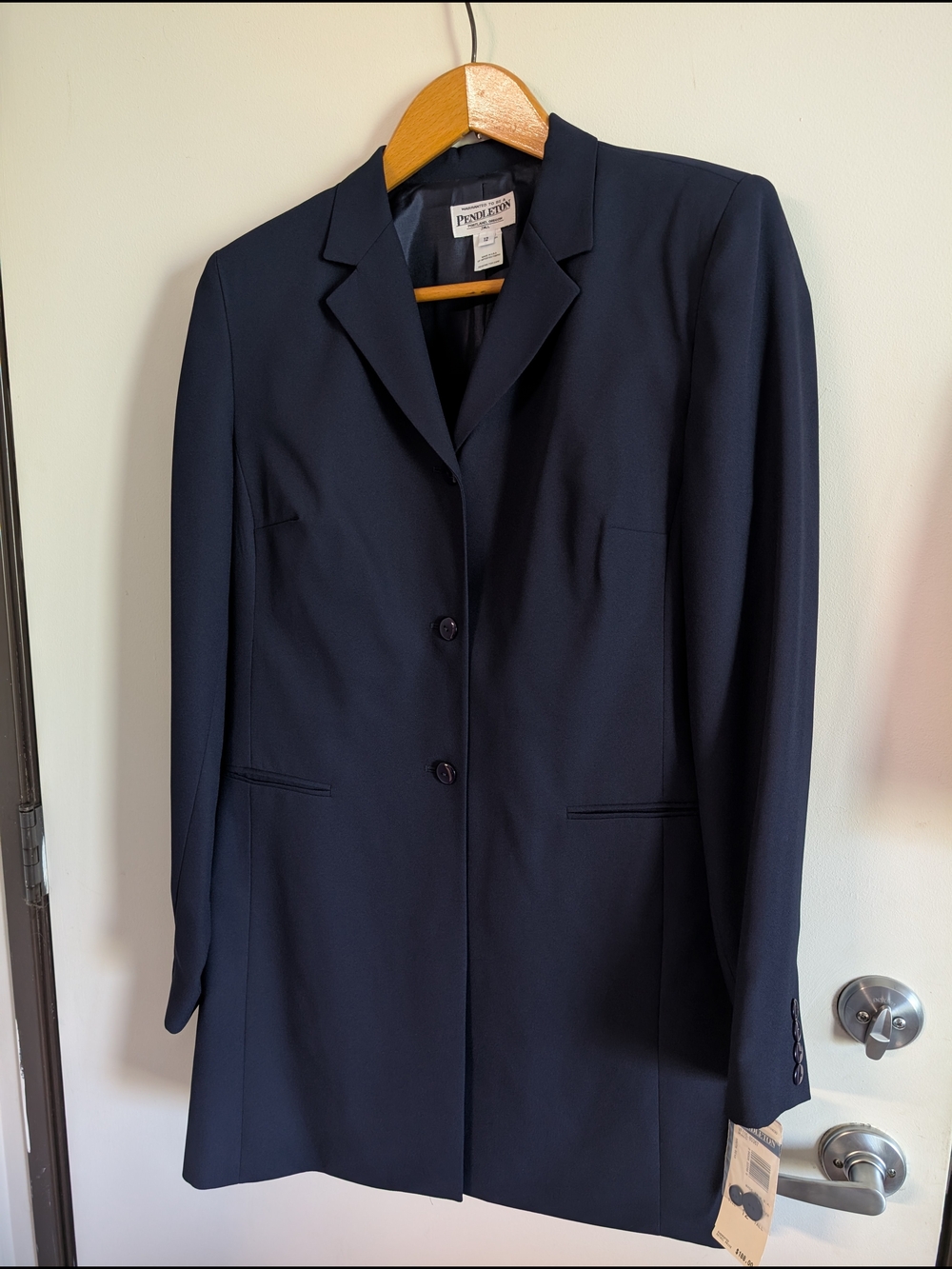 NWT Pendleton Dark Navy Single-Breasted Blazer